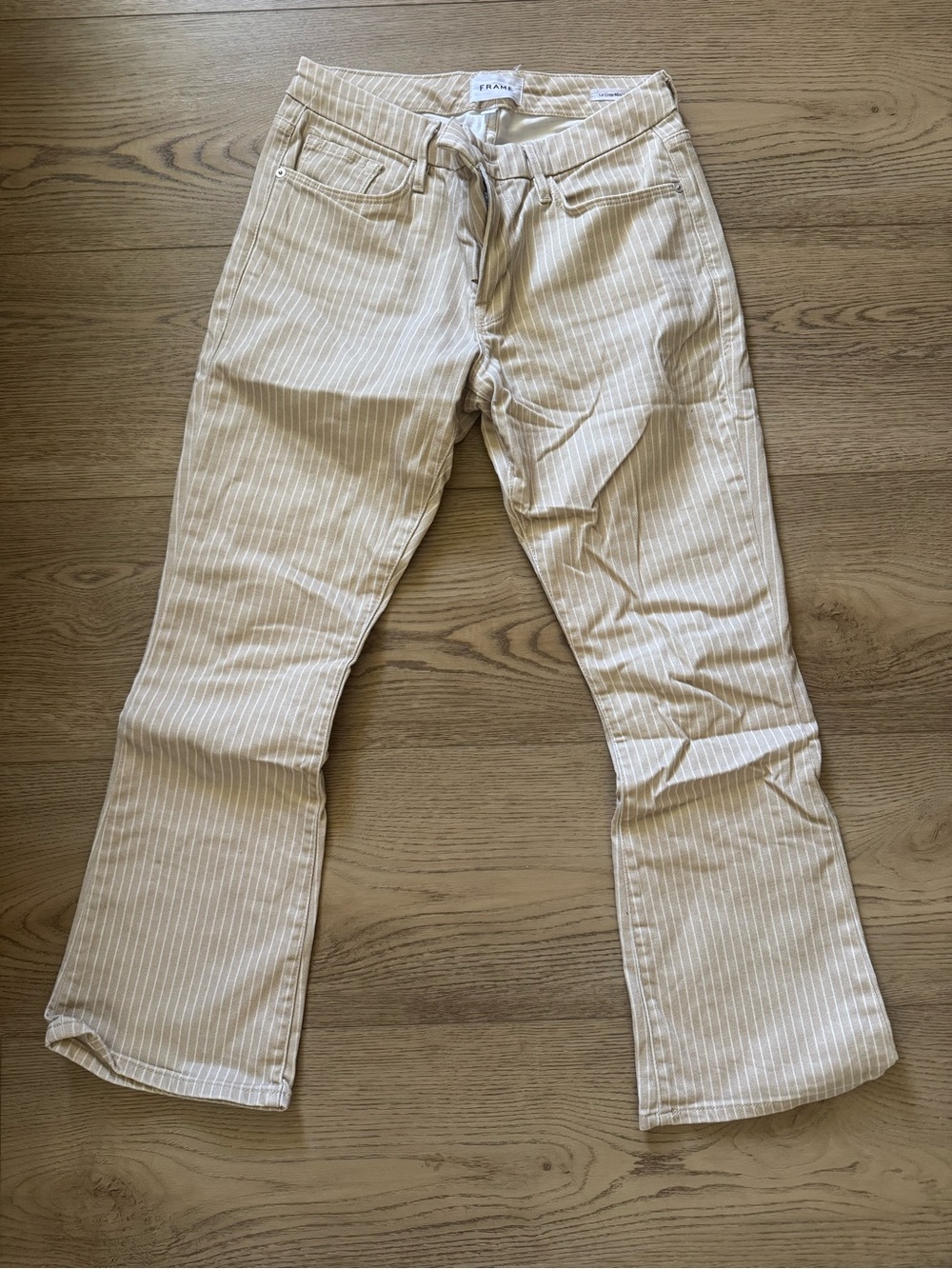 Frame Le Crop Mini Boot cut Striped Pants